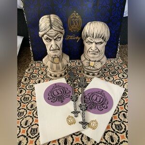 CLUB 33 HAUNTED MANSION 50th ANNIVERSARY BUST TIKI MUGS CUP SWIZZLES COASTERS